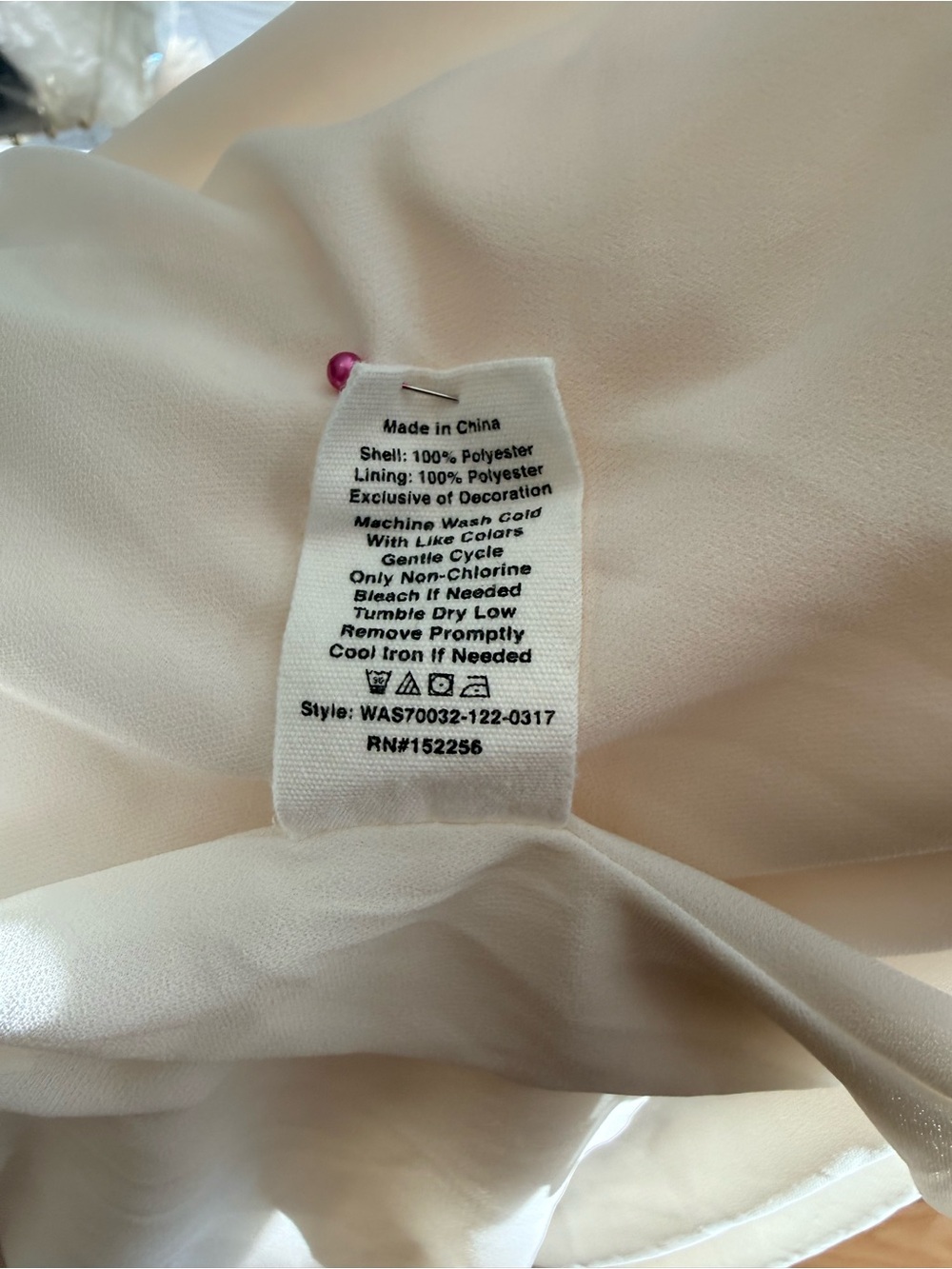 Avec Les Filles Cream Cold-Shoulder Pleated Waist Mini Dress - Picture 7 of 7